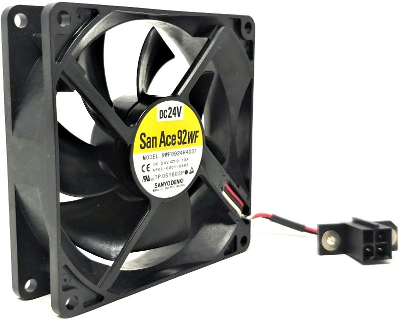 Fanuc A90L-0001-0583 - 90x90x25mm DC24V 0.13A Male Plug Connector Cooling Fan for Fanuc A90L-0001-0583