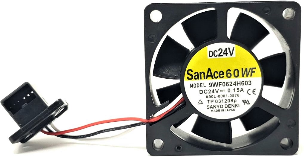 SanAce 60WF 9WF0624H603 - 60x60x20mm DC24V 0.15A 3-Pin Plug Connector Cooling Fan for Fanuc A90L-0001-0576