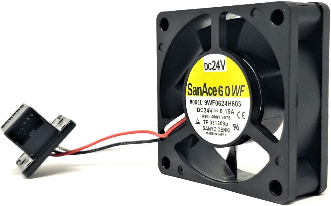 SanAce 60WF 9WF0624H603 - 60x60x20mm DC24V 0.15A 3-Pin Plug Connector Cooling Fan for Fanuc A90L-0001-0576