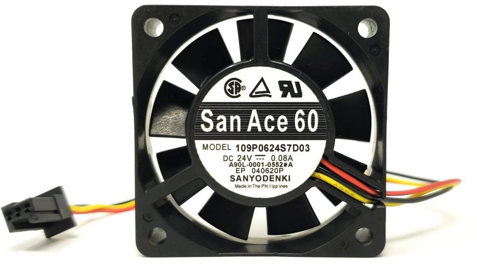 A90L-0001-0552#A - 60x60x15mm DC24V 3-Pin Connector Cooling Fan for Fanuc A90L-0001-0552#A