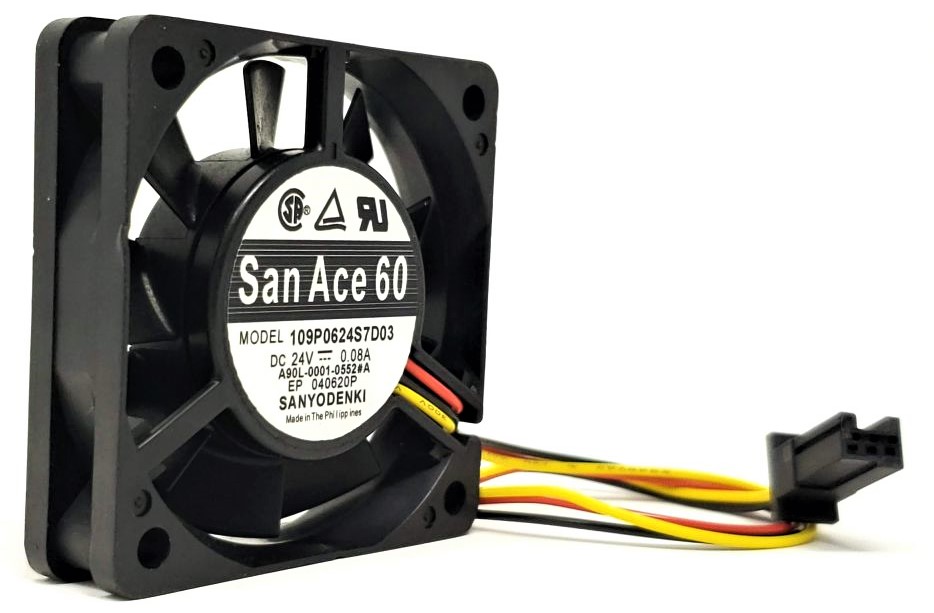 SanAce 60WF 9WF0624H7D05A - 60x60x15mm DC24V 3-Pin Connector Cooling Fan for Fanuc A90L-0001-0552#A