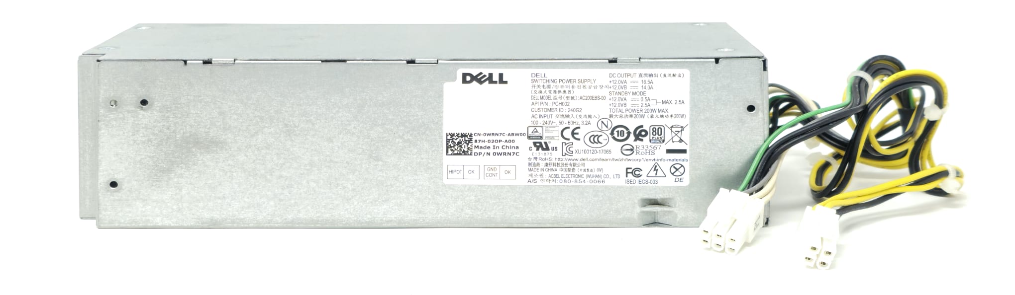 L200EBS-00 - 200W Power Supply For Vostro 3470 Inspiron 3470