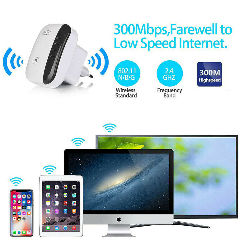 300 Mbps WiFi Extender Wireless-N Repeater WiFi Booster Network