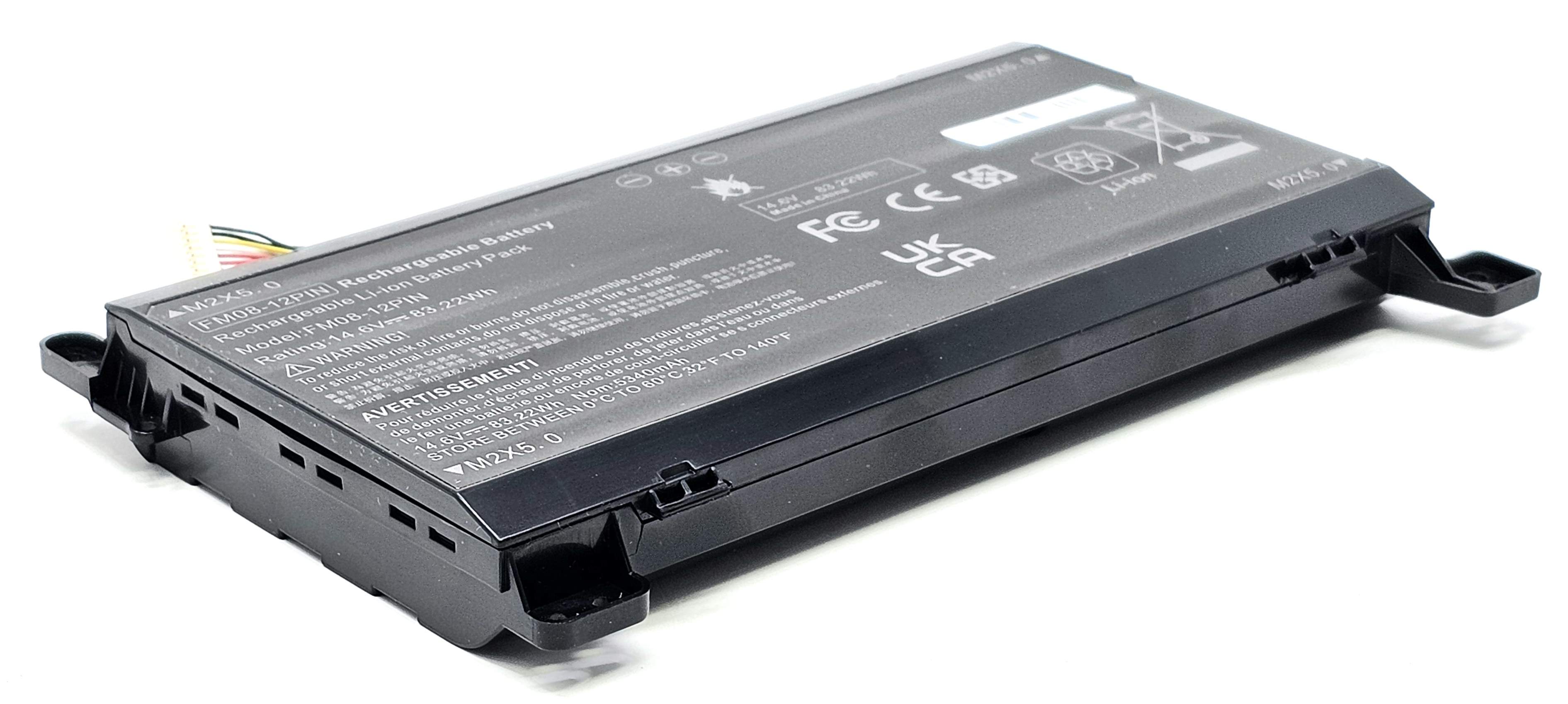 922752-421 - 8-Cell FM08 Battery for HP Omen 17-AN 17-AN013TX 17-AN014TX 17-AN014NG Series - 12-Pin Connector Model