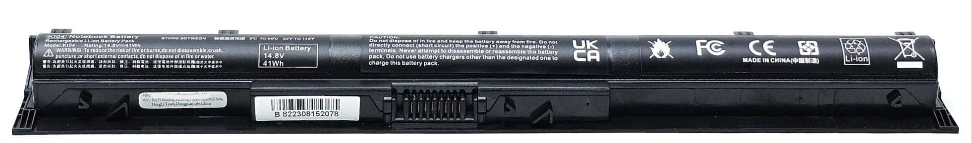 TPN-Q159 - KI04 K104 KIO4 4-Cell Replacement Battery Compatible with HP Pavilion 14 15 17 TPN-Q159 - KI04 K104 KIO4 4-Cell Replacement Battery Compatible with HP Pavilion 14 15 17