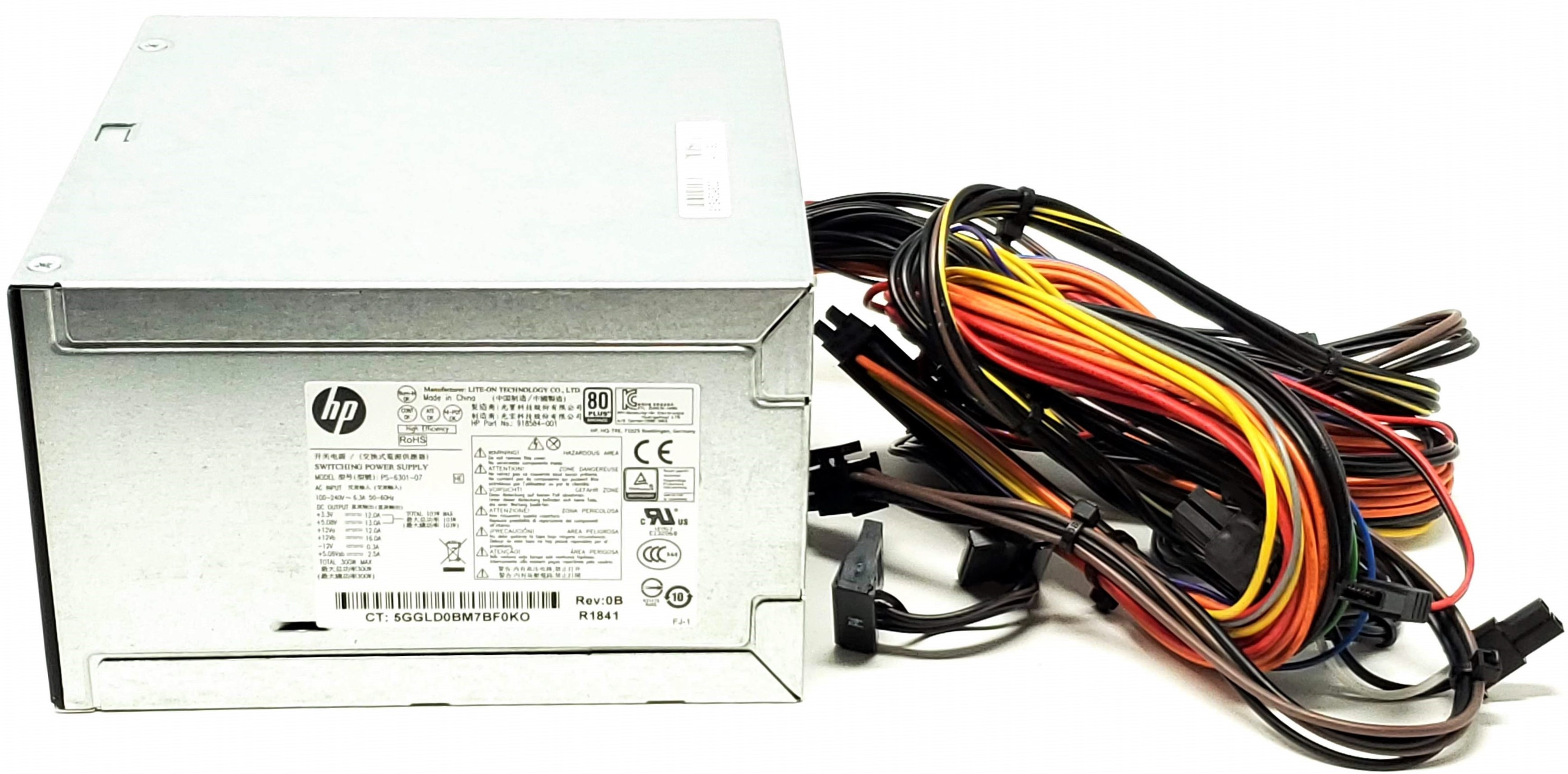 HP 832005-001 - Gamay3-Gfx 300W Power Supply 80 Bronze Plus for Pavilion 510 550 560 Envy 750 Omen 870 Series HP 832005-001 - Gamay3-Gfx 300W Power Supply 80 Bronze Plus for Pavilion 510 550 560 Envy 750 Omen 870 Series
