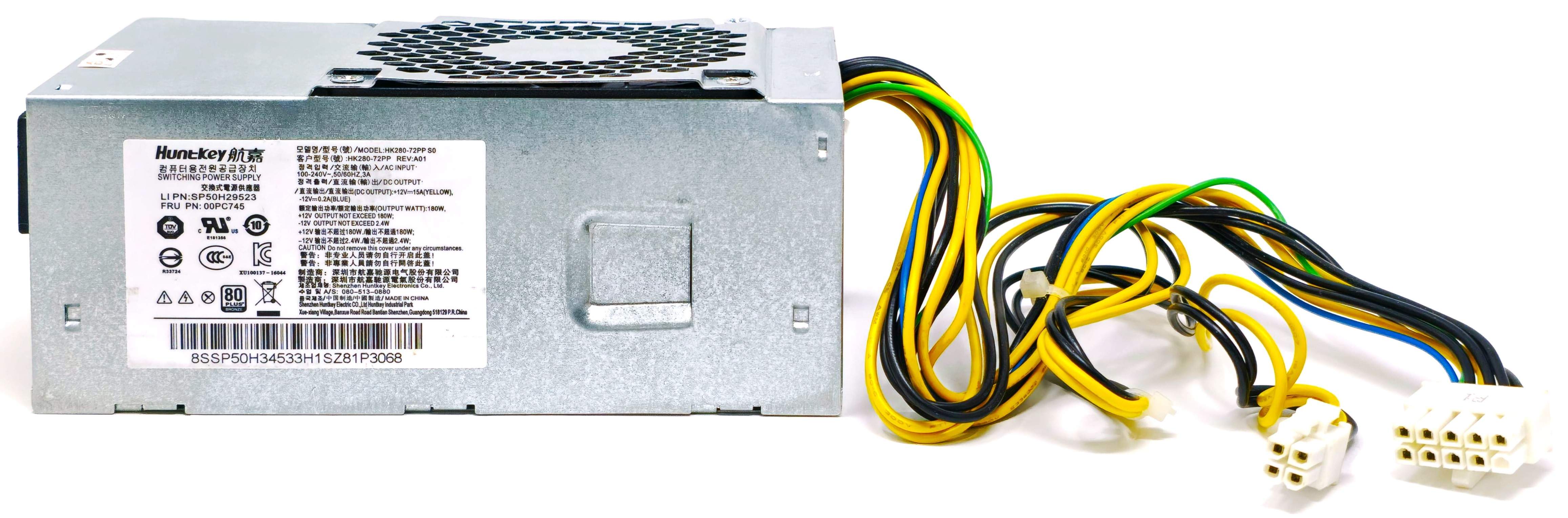 【中古】 Power Supply バッジー SP50H29523 - 180W Power Supply for ThinkCentre M410 M610