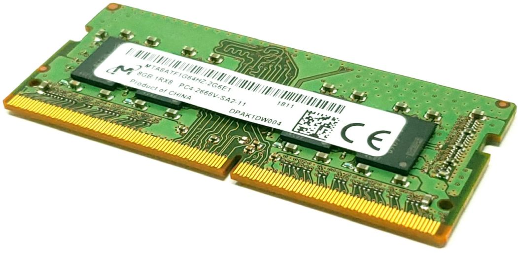 Micron MTA8ATF1G64HZ-2G6E1 - 8GB 2666Mhz PC4-2666V 1.2V DDR4 Sodimm Laptop Memory Module Micron MTA8ATF1G64HZ-2G6E1 - 8GB 2666Mhz PC4-2666V 1.2V DDR4 Sodimm Laptop Memory Module
