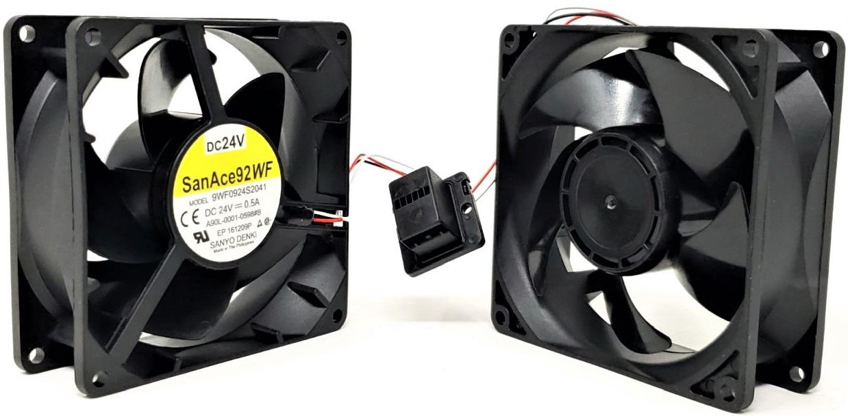 Fanuc A90L-0001-0598#B - 92x92x32 24V Dual Servo Amplifier Fan for