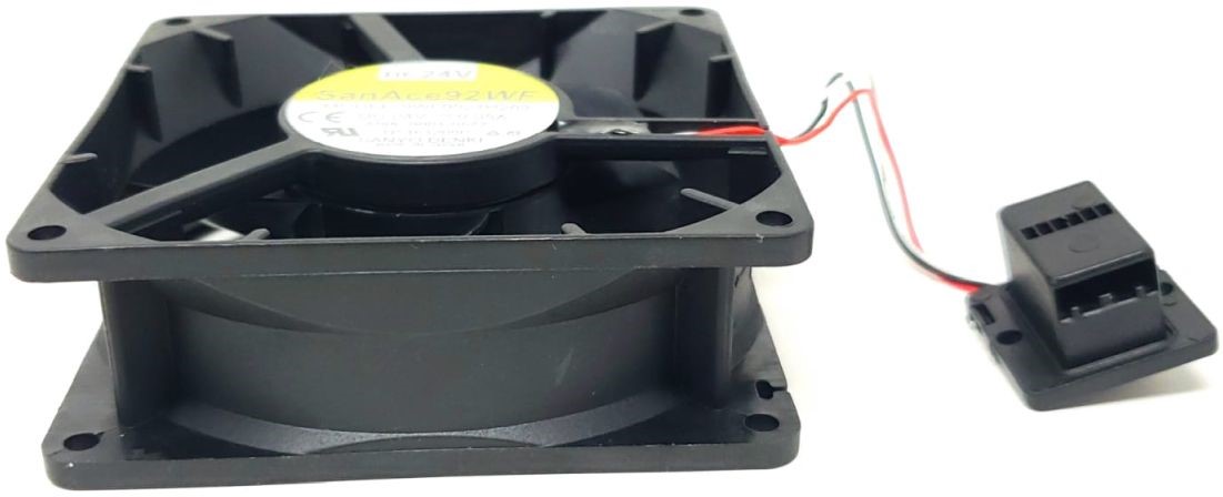 Sanyo 9WF0924H203 - 92x92x32mm DC24V 0.35A Black Plug Connector Fan for Fanuc A90L-0001-0577
