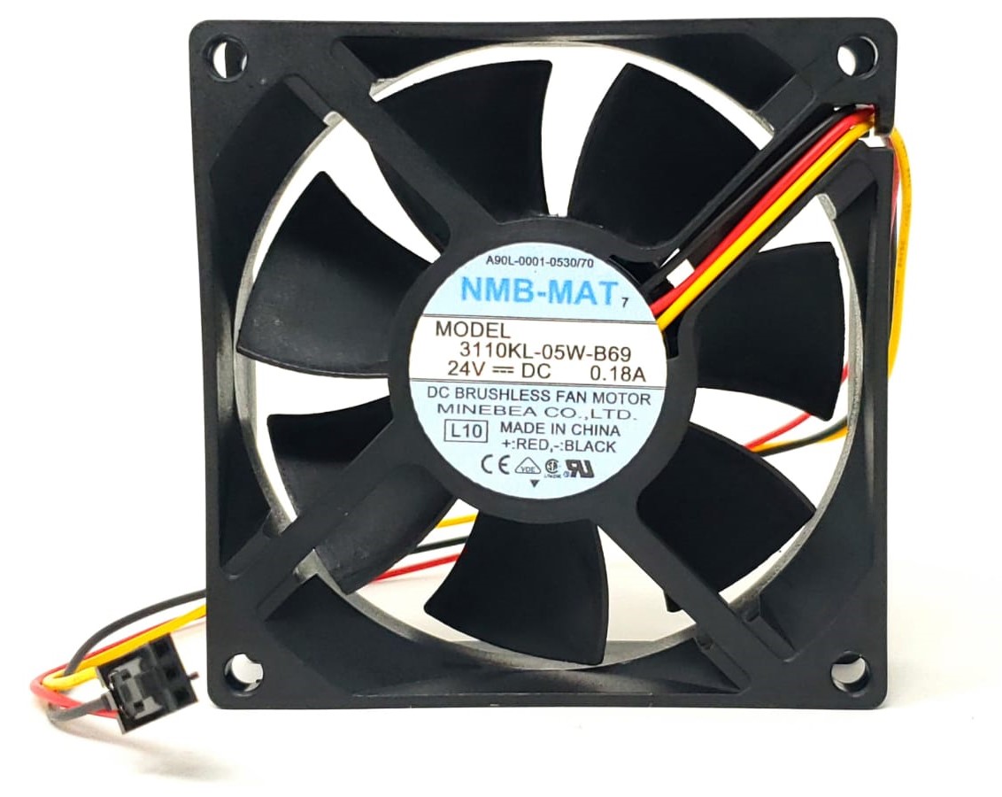 3110KL-05W-B69 - 80x80x25mm DC24V 0.18A 3-Pin Connector Fan for Fanuc A90L-0001-0530#70