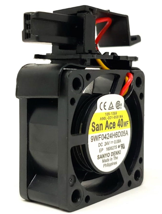A90L-0001-0551#A - 40x40x20mm DC24V 3-Pin Black Connector Servo Amplifier Fan for Fanuc A90L-0001-0551#A