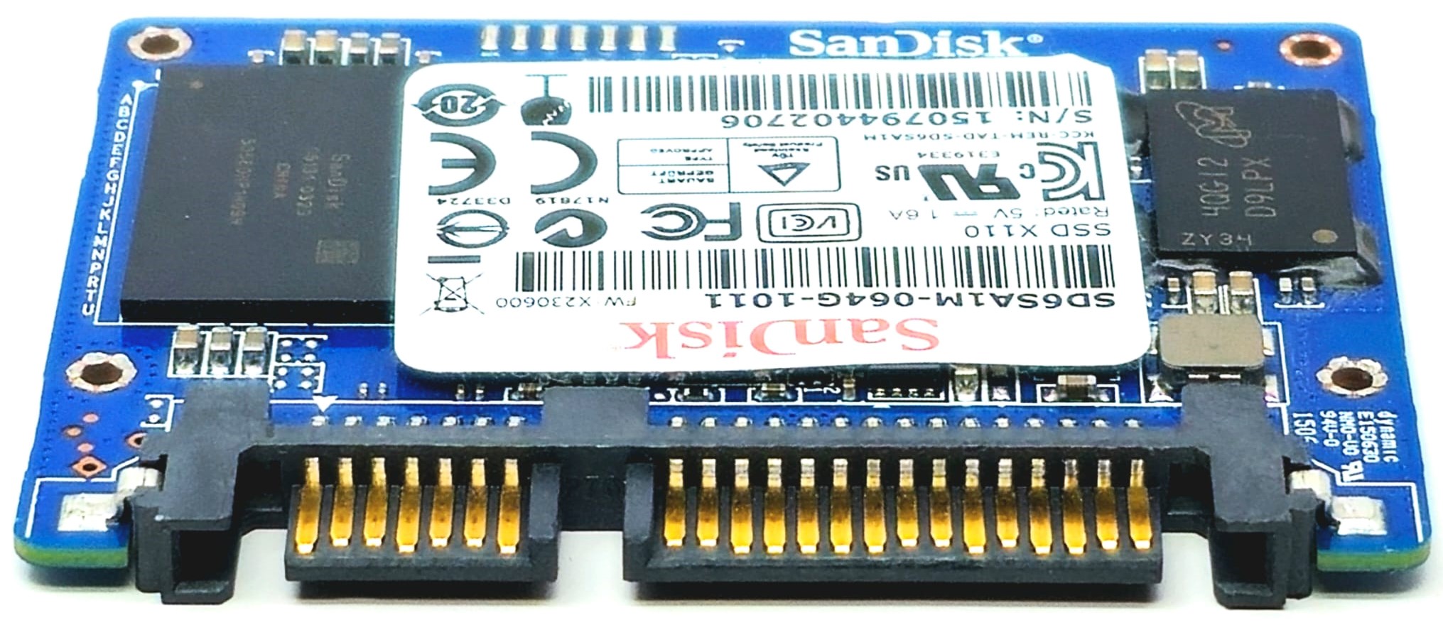 SanDisk SDSA5AK-064G-1011 - 64GB Half Slim SATA MO-297 Solid State SSD