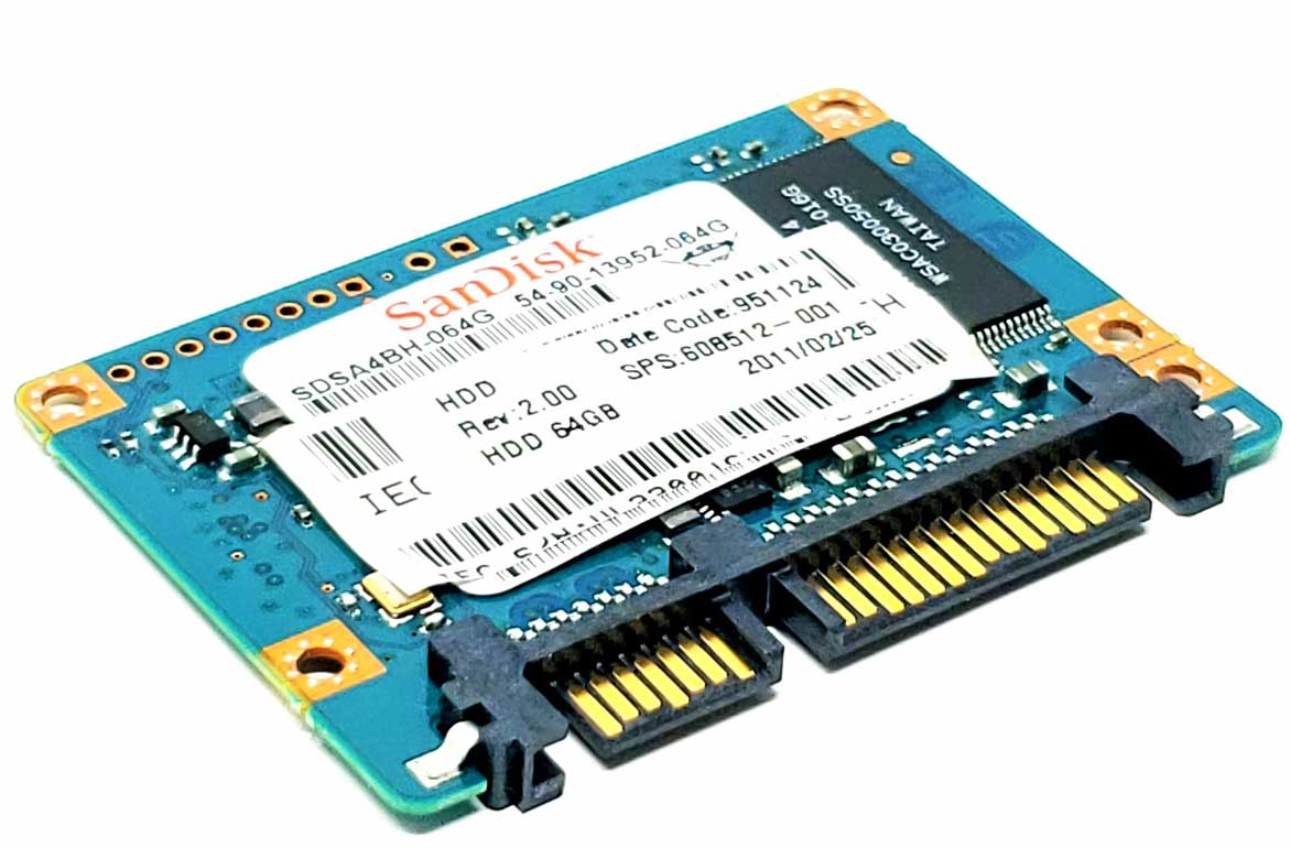 00V0207 - 64GB Half Slim SATA MO-297 SSD for Laptops Embedded