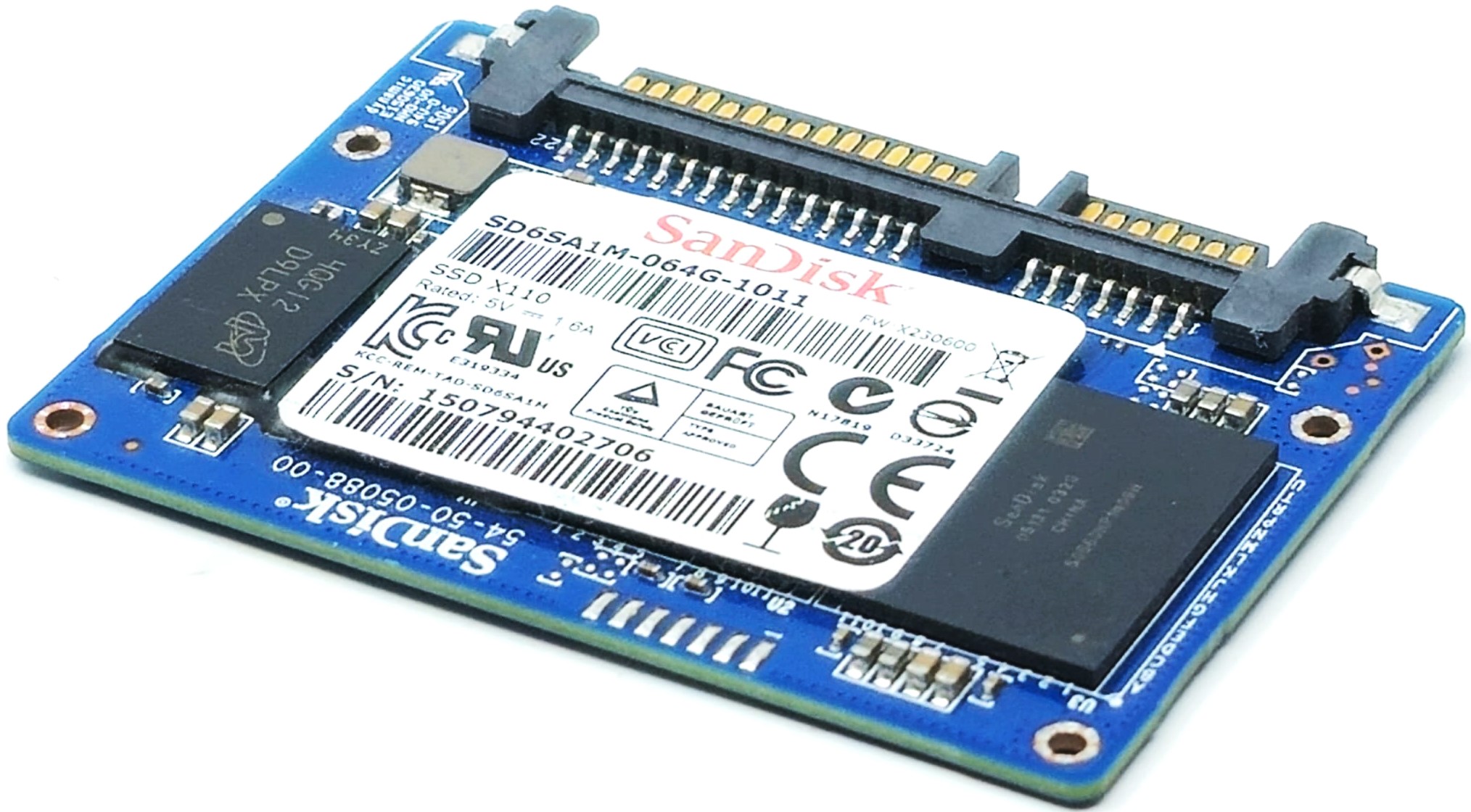 Sandisk SD6SA1M-64G-1011 - 64GB Half Slim SATA MO-297 Solid State SSD