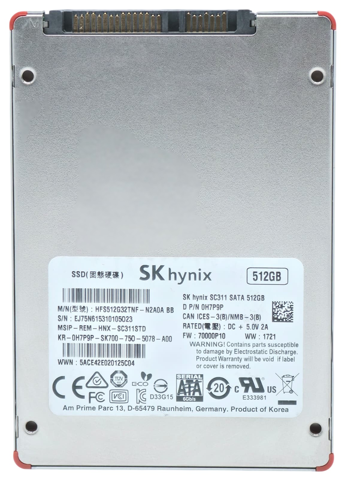 HFS512G32TND-N210A - 512GB 6Gbps SATA III 7mm 2.5" Solid State SSD