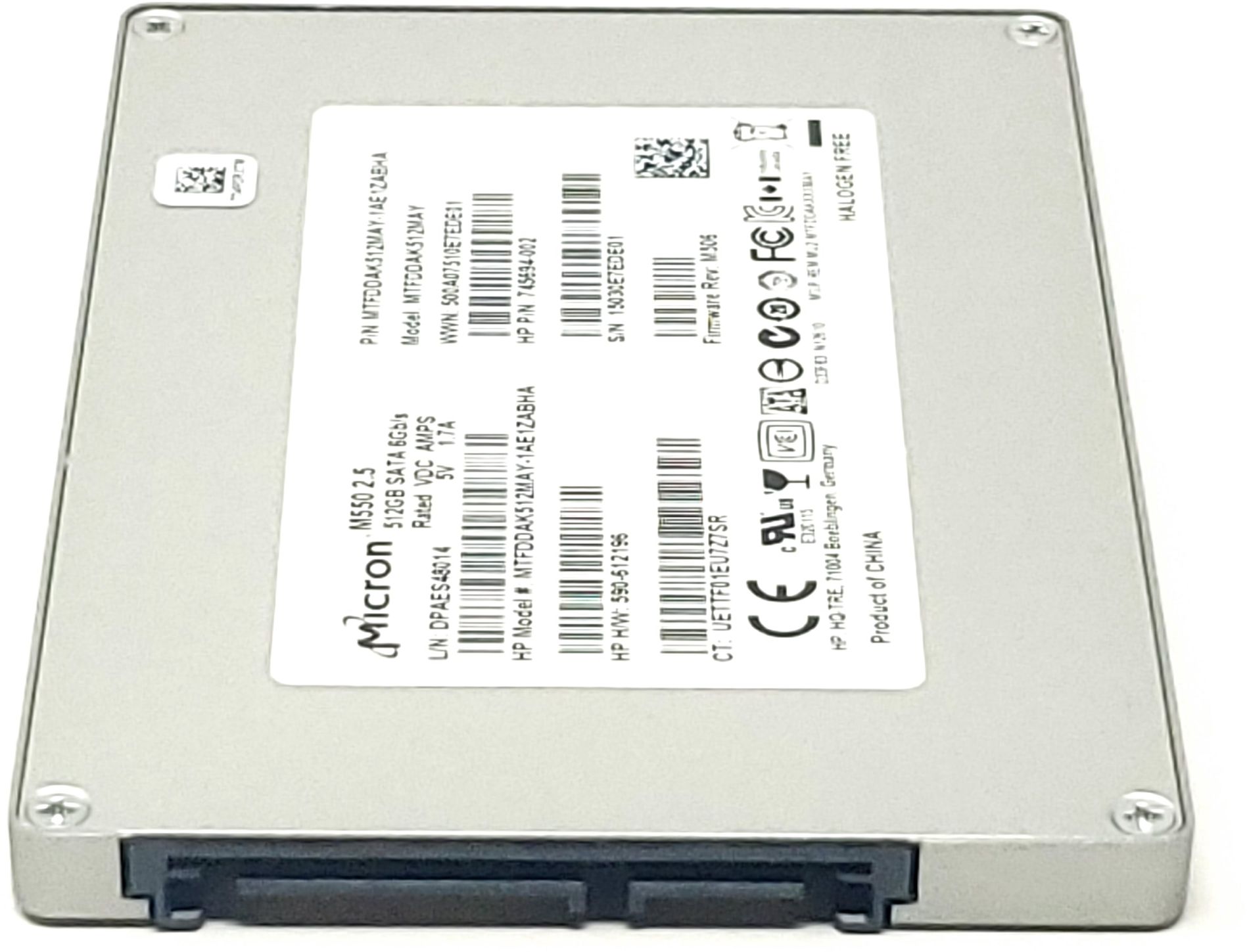 P85R8 - 512GB 6Gbps SATA III 7mm 2.5" Solid State SSD