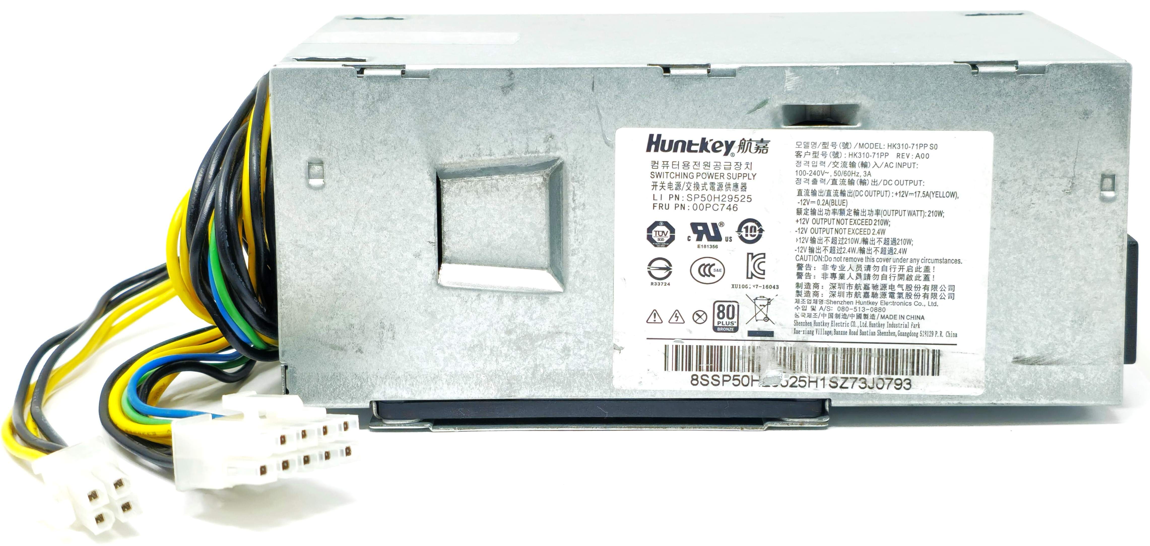 00PC746 - 210W Power Supply With Extended Cables for ThinkCentre M410 M610 510S