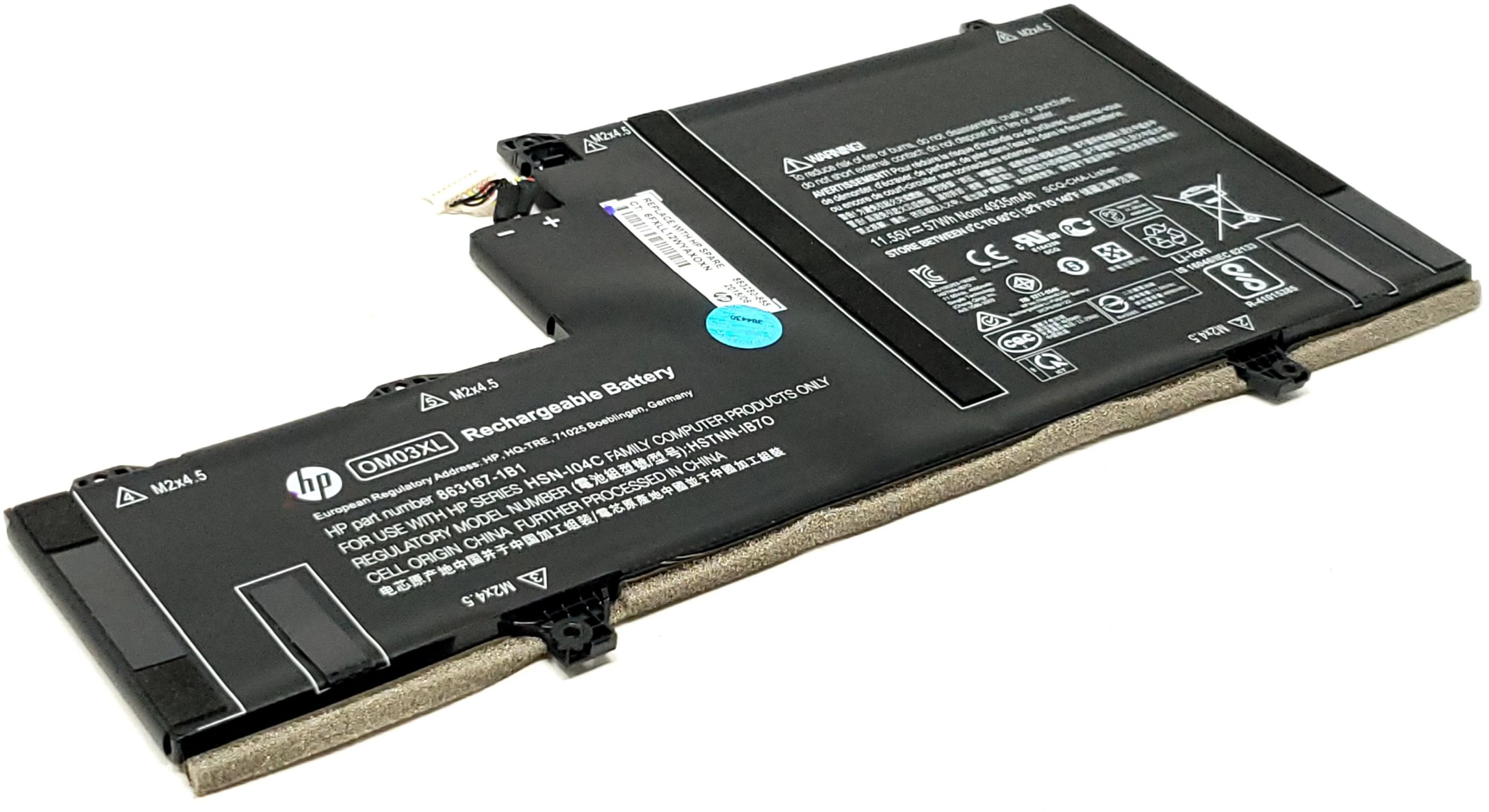HP OM03057XL-PL - 3-Cell OM03XL OMO3XL Battery for HP EliteBook X360 1030 G2