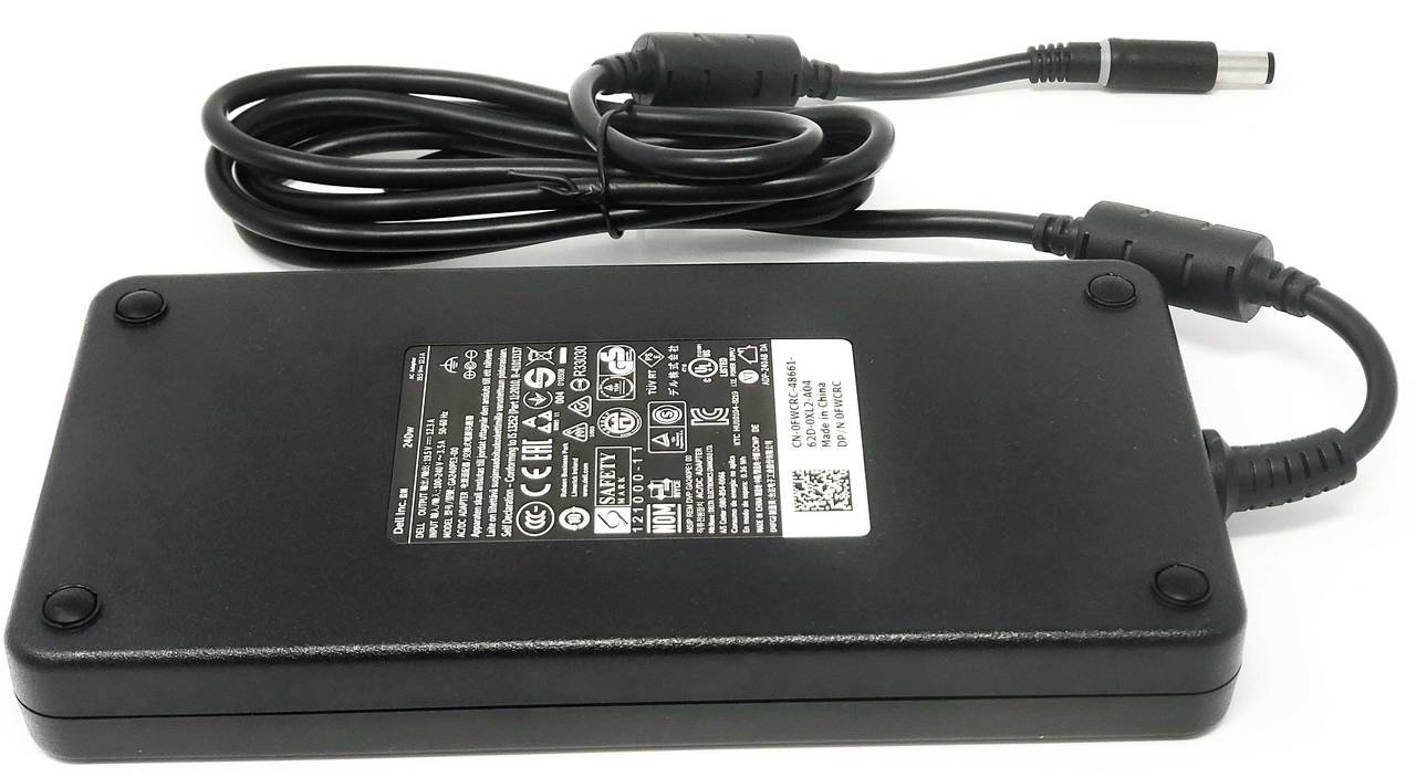 D0X04 - 240W 19.5V 12.3A 5.0mm Smart Tip AC Adapter Charger for Alienware x15 R1 M15 M17x M18x Precision M6600 M6700 M6800