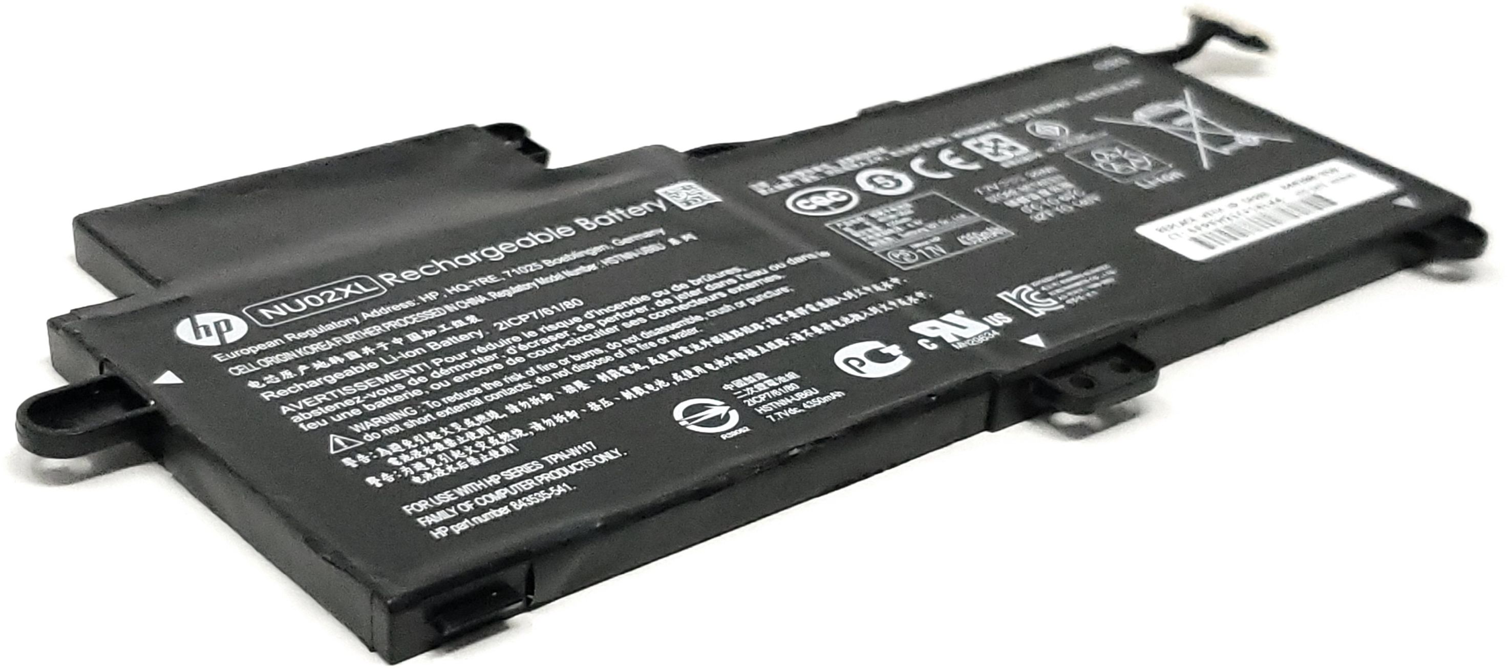 HP TPN-W117 - 2-Cell NU02XL NUO2XL Battery for HP Pavilion X360 M1-u001dx M1 Series HP TPN-W117 - 2-Cell NU02XL NUO2XL Battery for HP Pavilion X360 M1-u001dx M1 Series