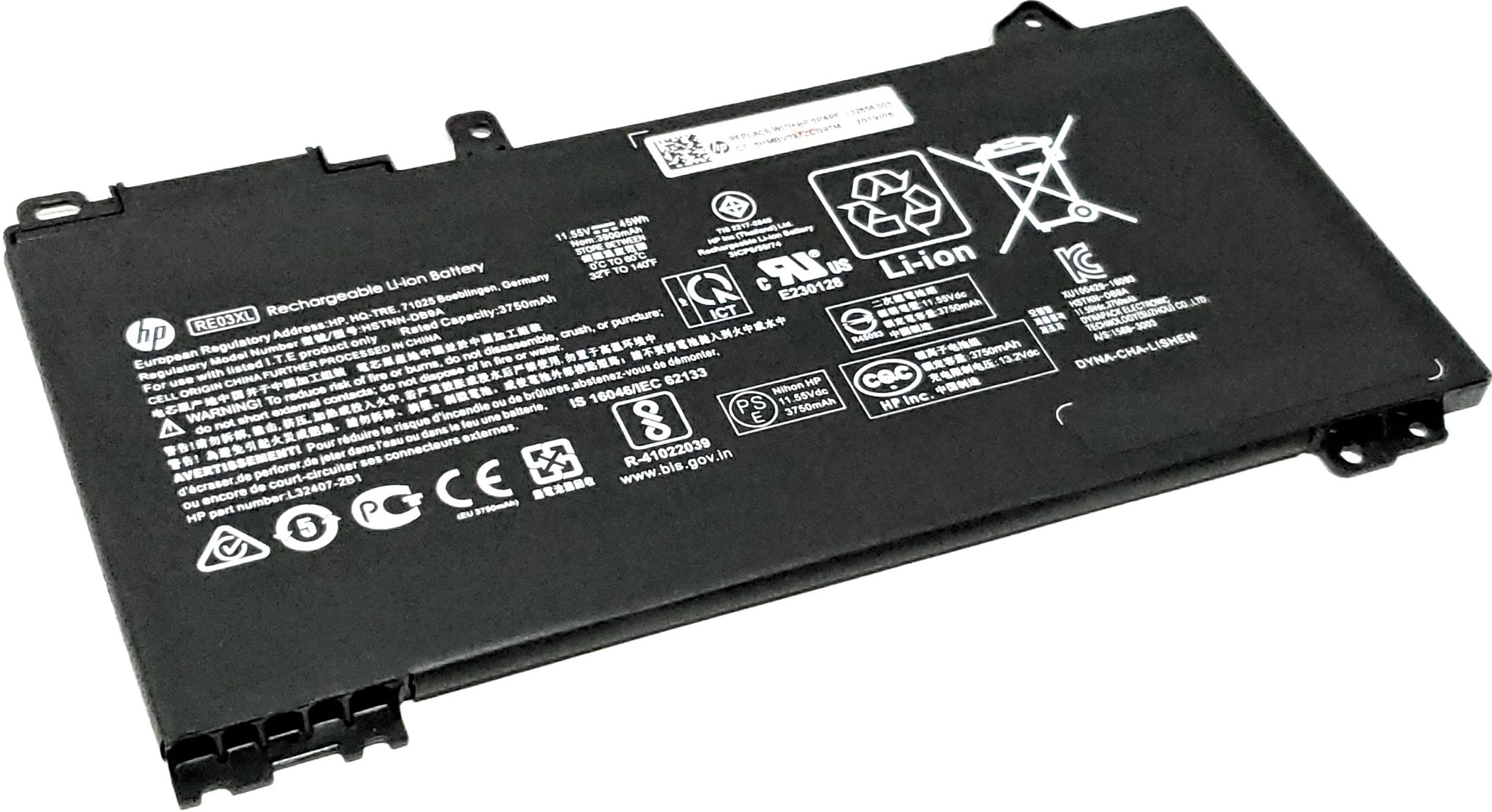 HP L32407-2B1 - 3-Cell RE03XL REO3XL Battery for HP ProBook 430 440 445 450 G6 HP L32407-2B1 - 3-Cell RE03XL REO3XL Battery for HP ProBook 430 440 445 450 G6