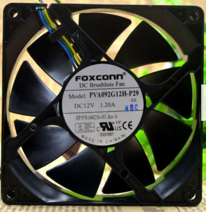 HP 640256-001 - 90mm DC12V 1.20A 4-Pin Connector Case Cooling Fan for HP Envy 750 Phoenix 850 860 OMEN 870