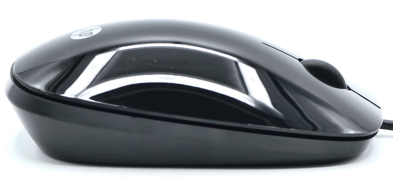 HP 801527-001 - Glossy Black Merapi 2-Button USB Black Wired Optical Mouse
