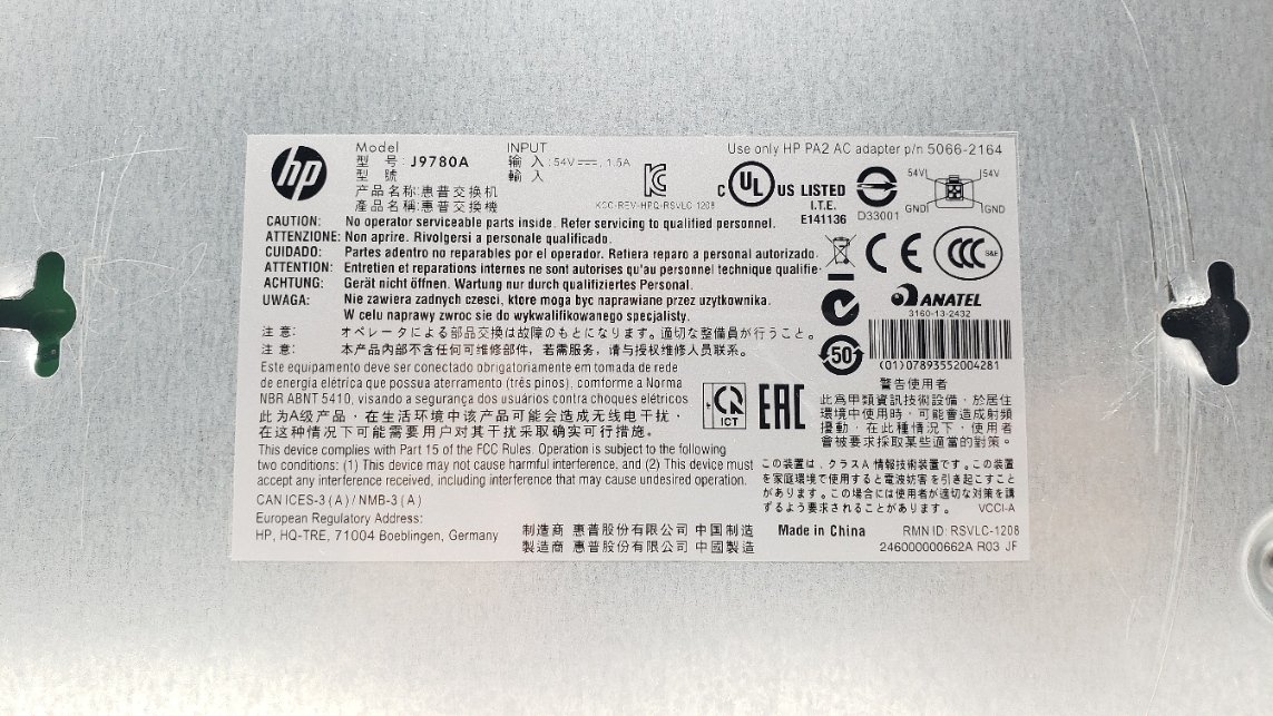 HPE J9780A - ProCurve 2530-8-PoE+ 8 Port Managed Switch