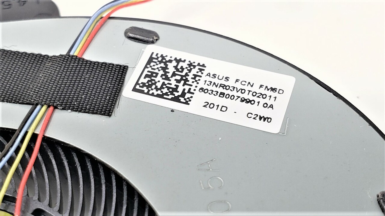 Asus DFS5K12115491P - CPU Fan for Asus ROG Zephyrus GU502 GA502D GA502DU GU505 GU505DU Laptop - 5V Model Asus DFS5K12115491P - CPU Fan for Asus ROG Zephyrus GU502 GA502D GA502DU GU505 GU505DU Laptop - 5V Model