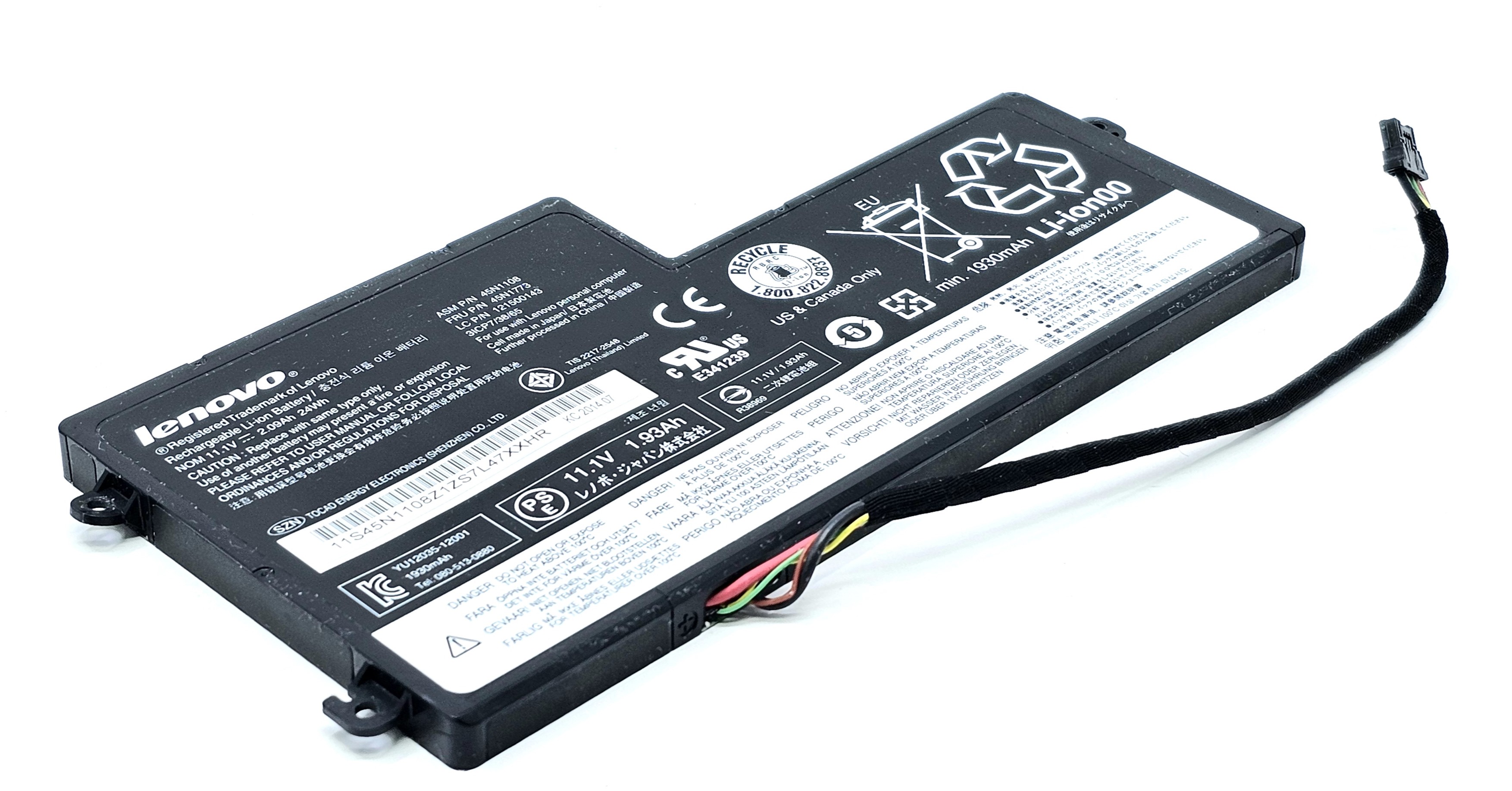3ICP7/38/64 - 3-Cell Battery for ThinkPad T440S T440 T450 T450s T460 X240 X240S X250 X250S X260 X270