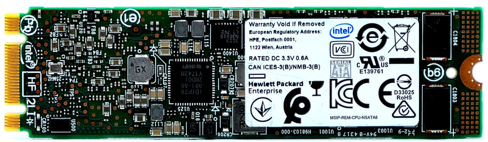 HP 870143-001 - 150GB 2280 SATA 6G Read Intensive M.2 SSD