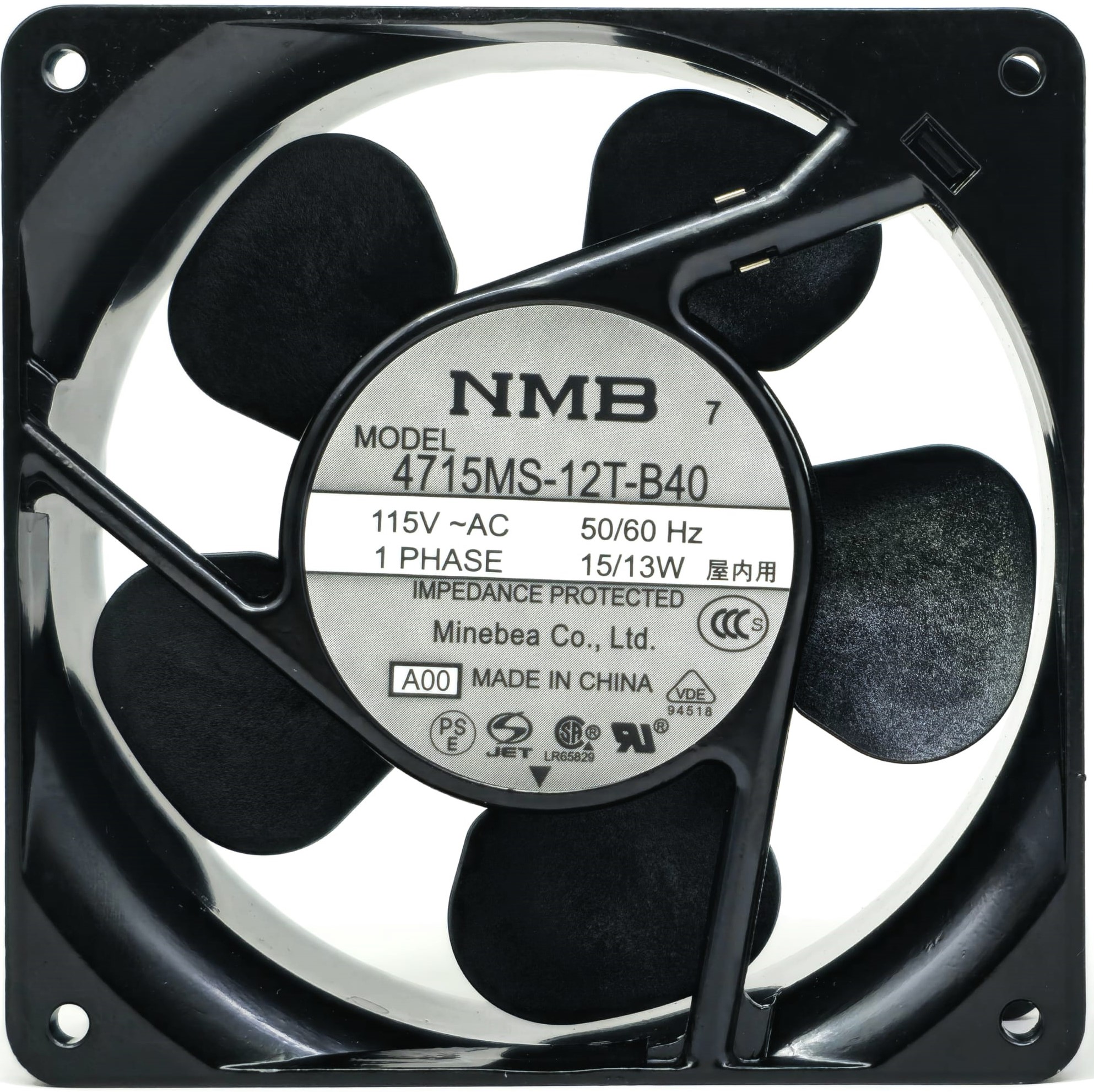 NMB 4715MS-12T-B40 - 120x120x38mm 115VAC 50/60Hz 13W Cooling Fan