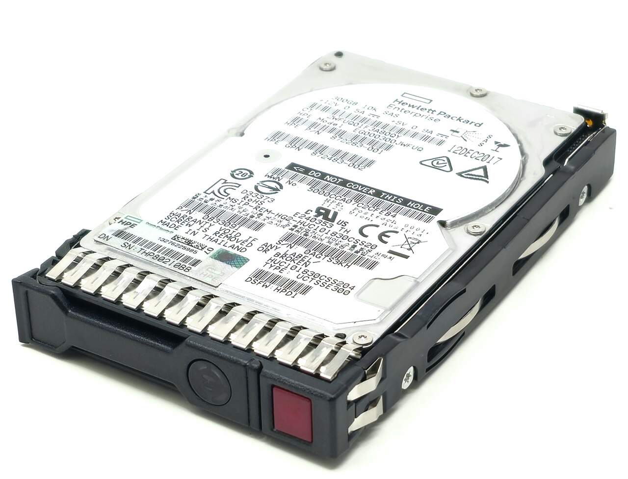 HPE EG000300JWEBF - 300GB 10K 12Gb/s SAS Enterprise SC DS SFF 2.5" Hard Drive with Tray for HPE ProLiant DL160 DL180 DL360 DL380 DL580 ML350 BL460C Gen9 G9 Gen10 G10 Servers