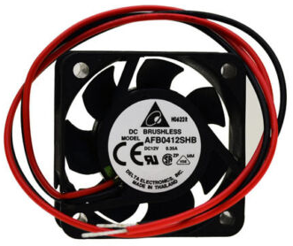 Delta AFB0412SHB - 40x40x15mm DC12V 0.35A 2-Wire Lead Brushless Axial Cooling Fan