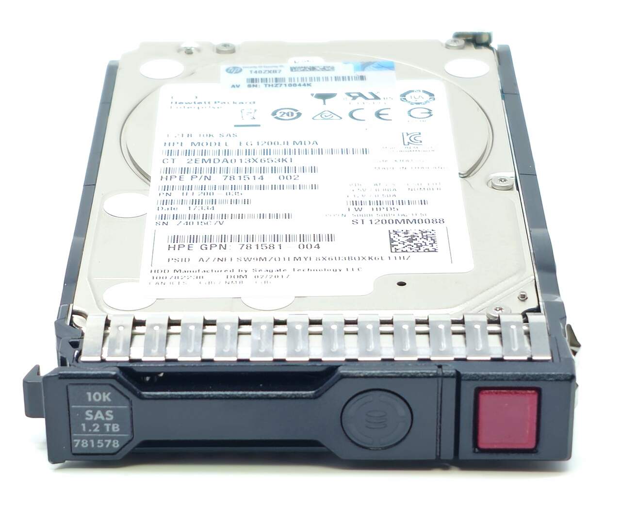 HP  EG001200JWFUT - 1.2TB 10K RPM 12Gbps SAS 2.5" SC DS Hard Drive for ProLiant G9 G10