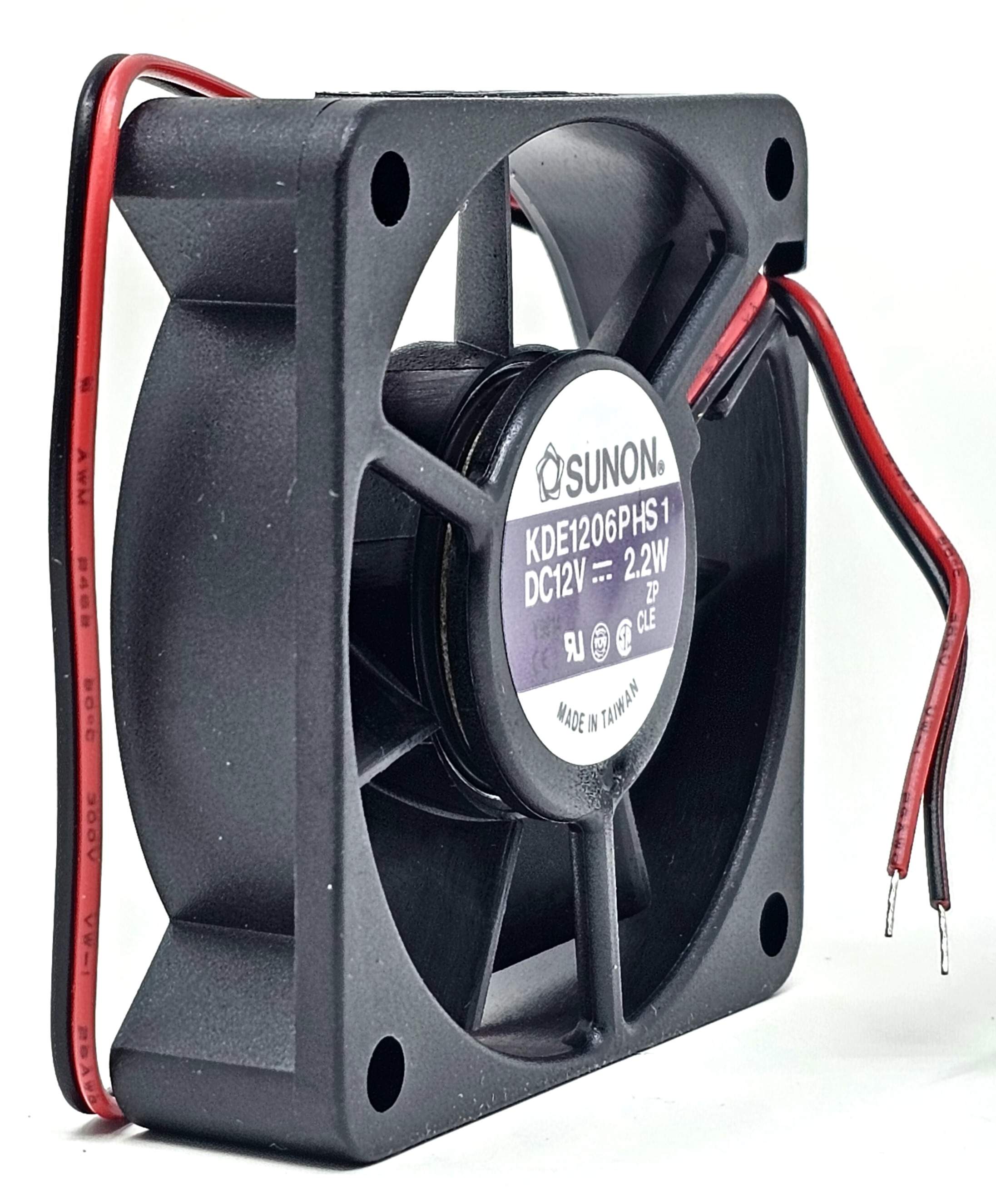Sunon KDE1206PHS1 - 60x60x15mm DC12V 2.2W 2-Wire Cooling Fan