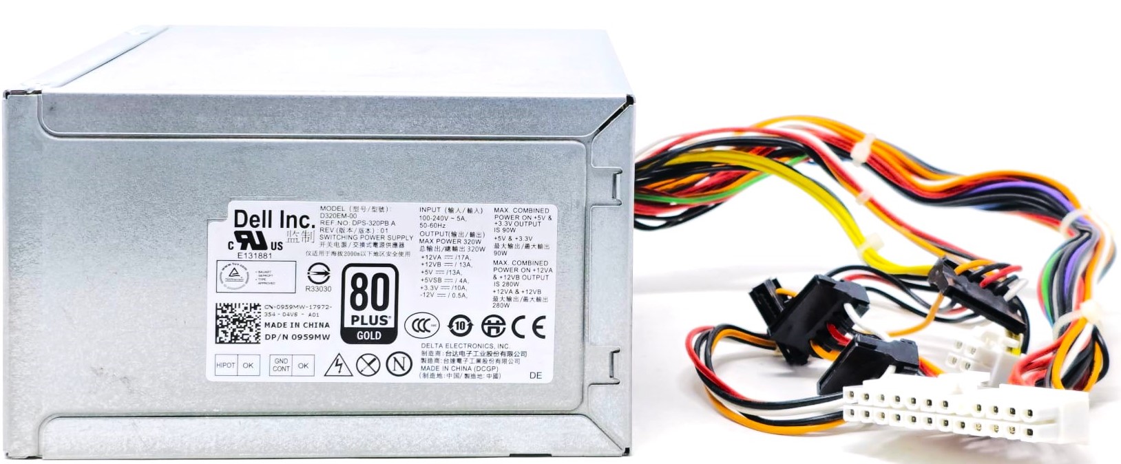 D320EM-00 - 320W Power Supply for Precision T1600 T1650 D320EM-00 - 320W Power Supply for Precision T1600 T1650
