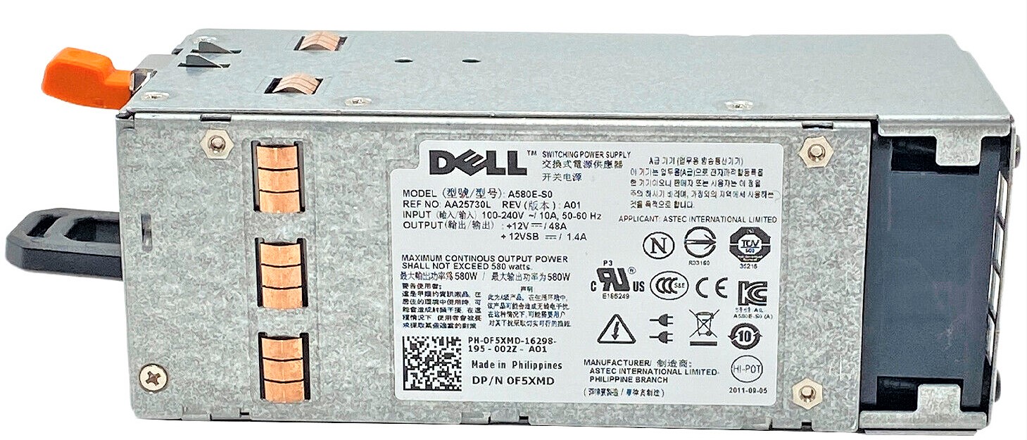 G686J - 580W Hot Plug Power Supply for PowerEdge T410 G686J - 580W Hot Plug Power Supply for PowerEdge T410