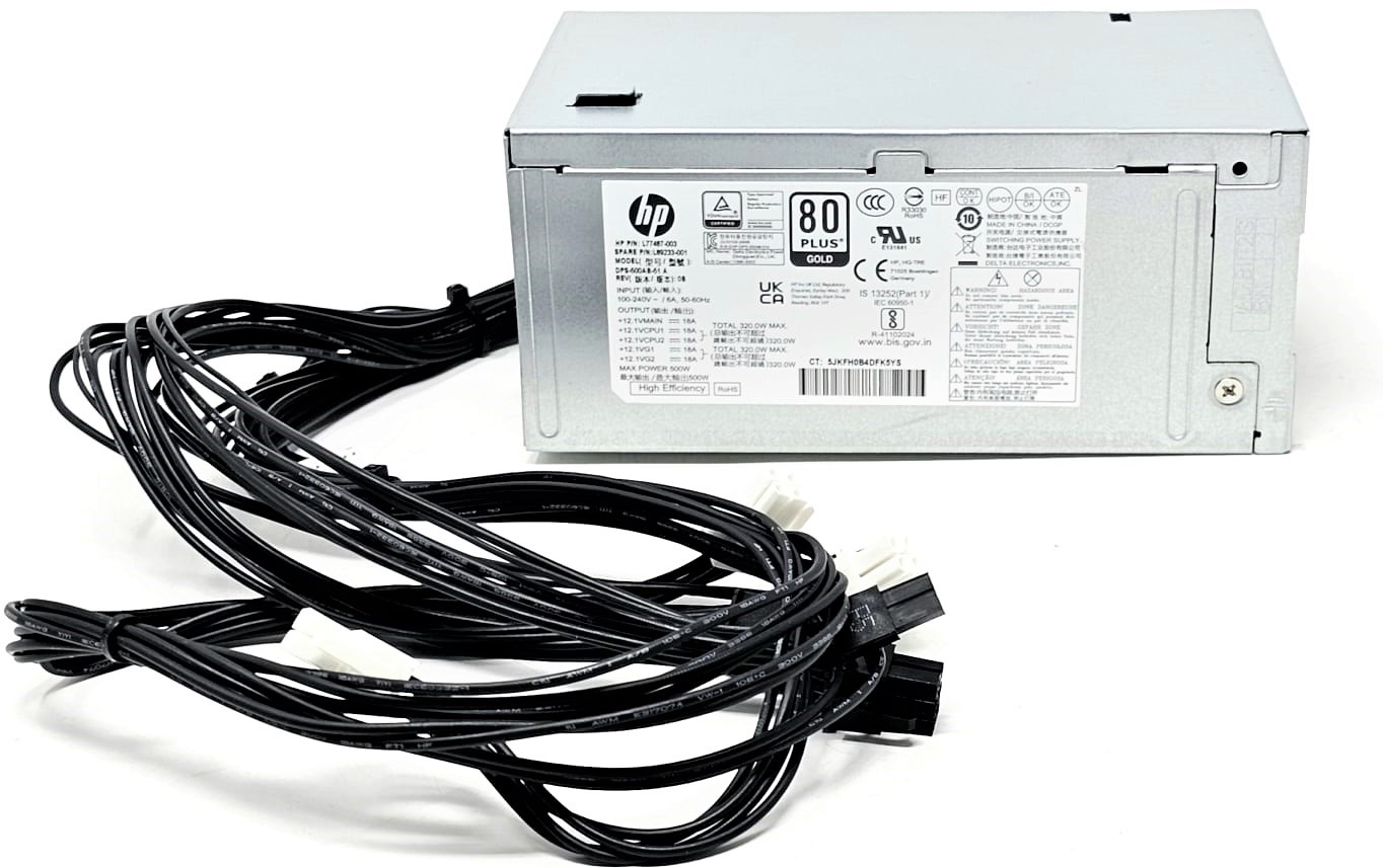 HP L77487-001 - 500W Power Supply for HP Z2 G5 Festo 280 G8 Pro 