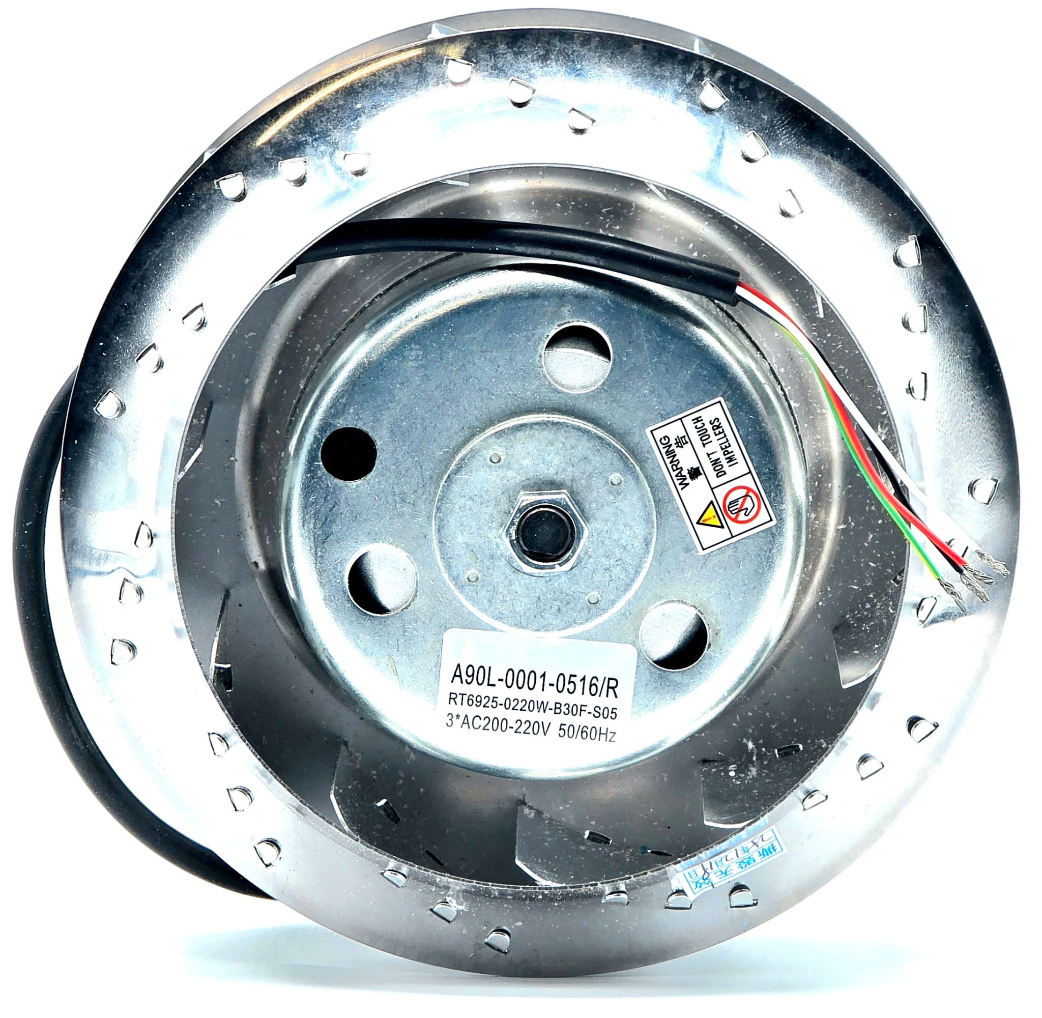 A90L-0001-0516/F - 175mm x 60mm 3-Phase AC200V-220V 50/60Hz 70/100w Spindle Motor Cooling Fan