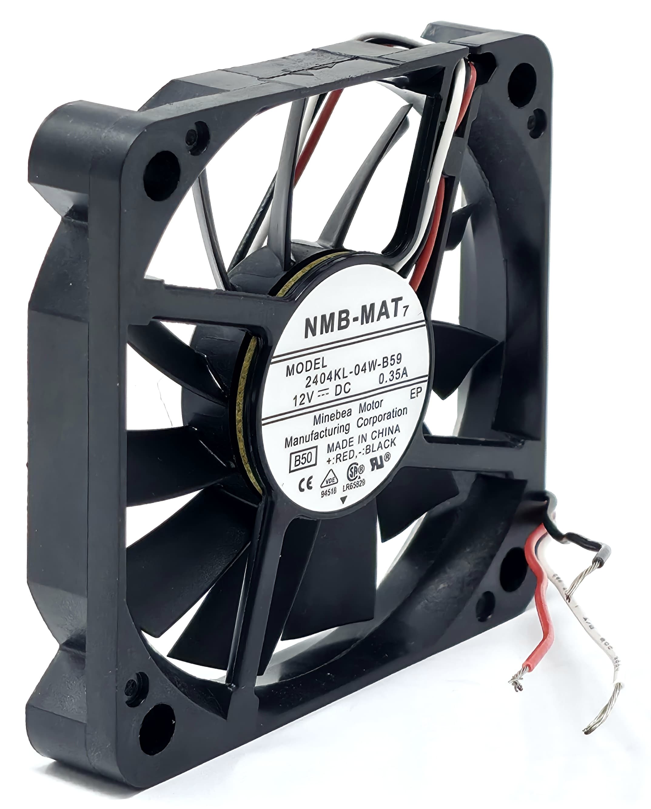 2404KL-04W-B59 - 60x60x10mm DC12V 0.35A 3-Pin 3-Wire Cooling Fan