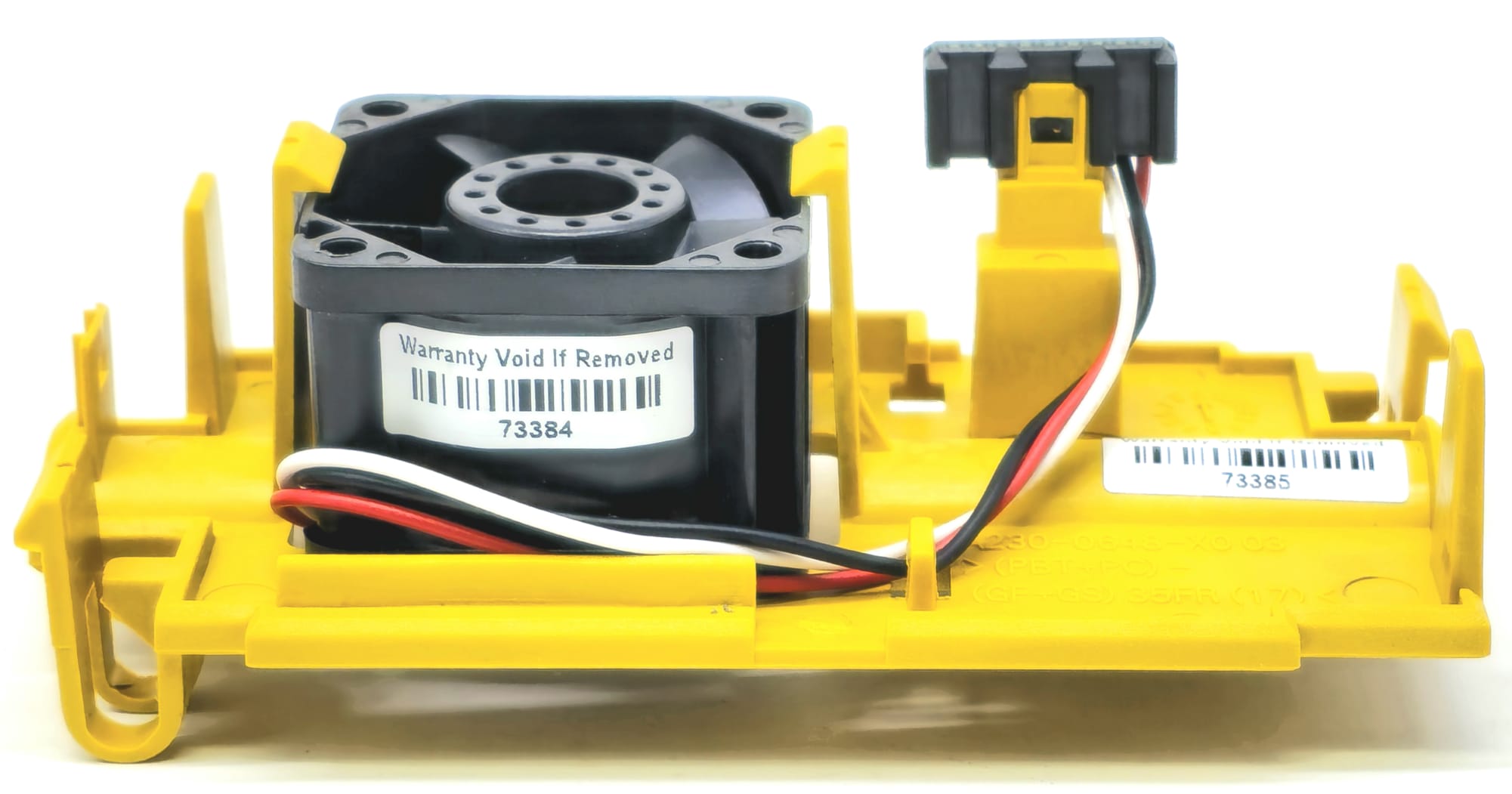 A230-0648-X003 - Yellow Housing Bracket + Cooling Fan Assembly for Fanuc Servo
