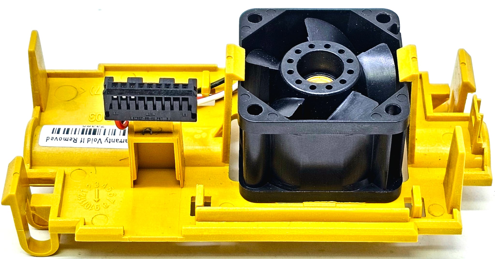 A230-0648-X003 - Yellow Housing Bracket + Cooling Fan Assembly for