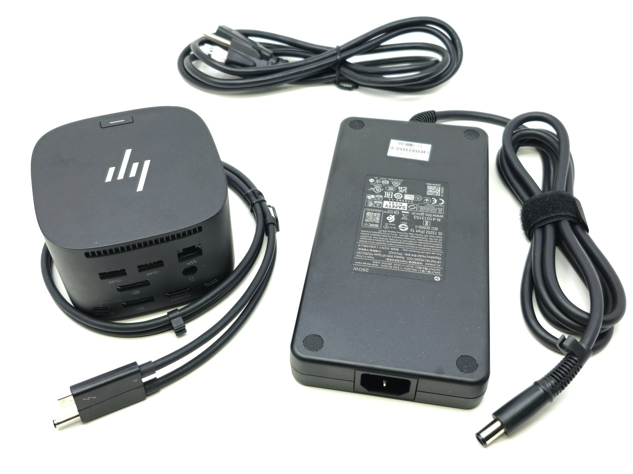 4J0G4AA#ABU - HP Thunderbolt Dock 280W G4 USB-C with Combo Cable + 280W AC  Adapter