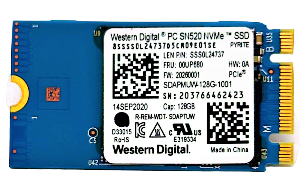 SK hynix 【動作確認済】SK hynix M.2 SSD HFM128GDHTNG-8510B 128GB 使用時間 584ｈ パソコン⑮