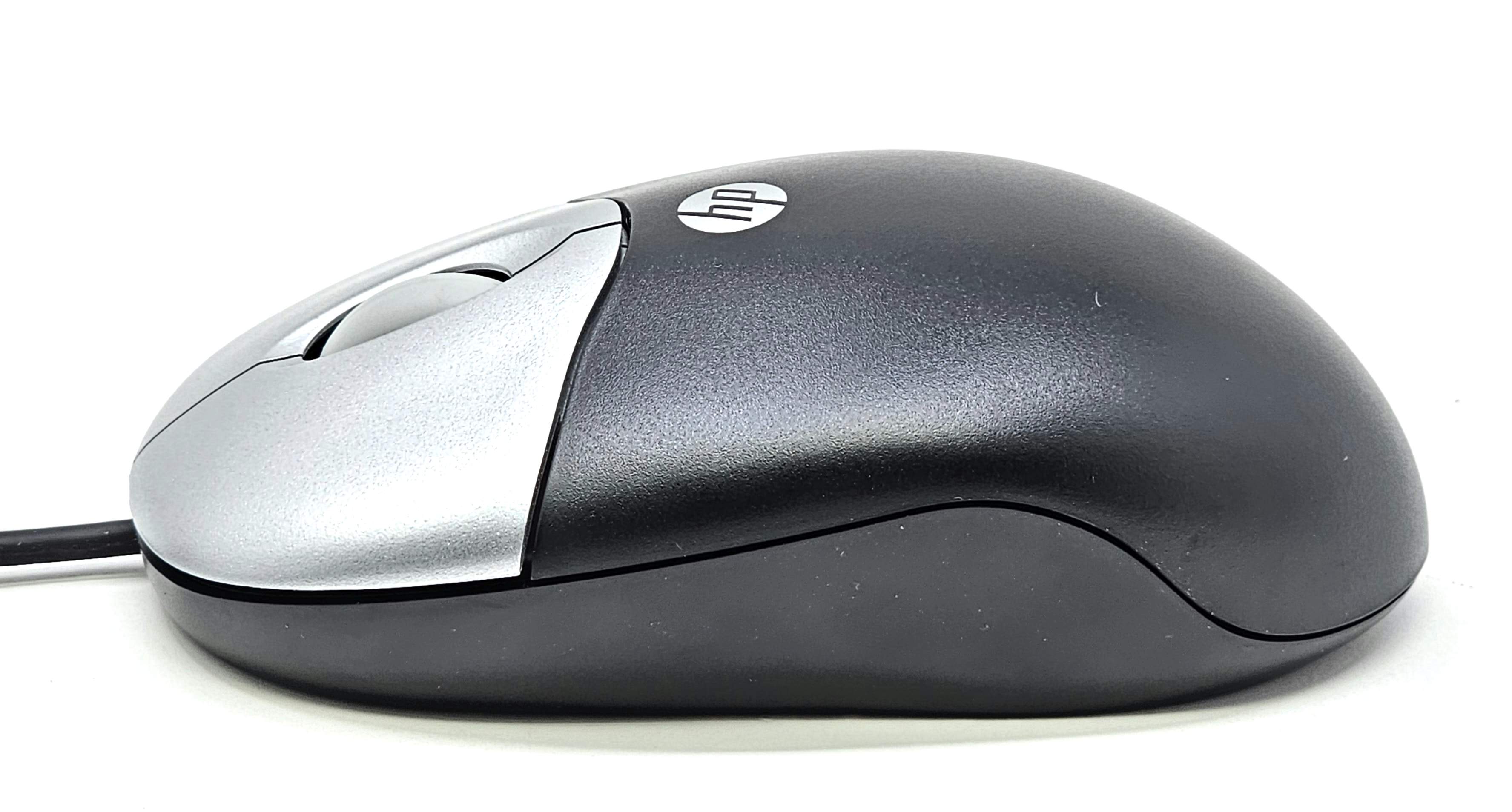 HP MOAFKOA - Genuine HP M-SBF96 Silver/Black Optical Wheel 3-Button PS/2 Mouse