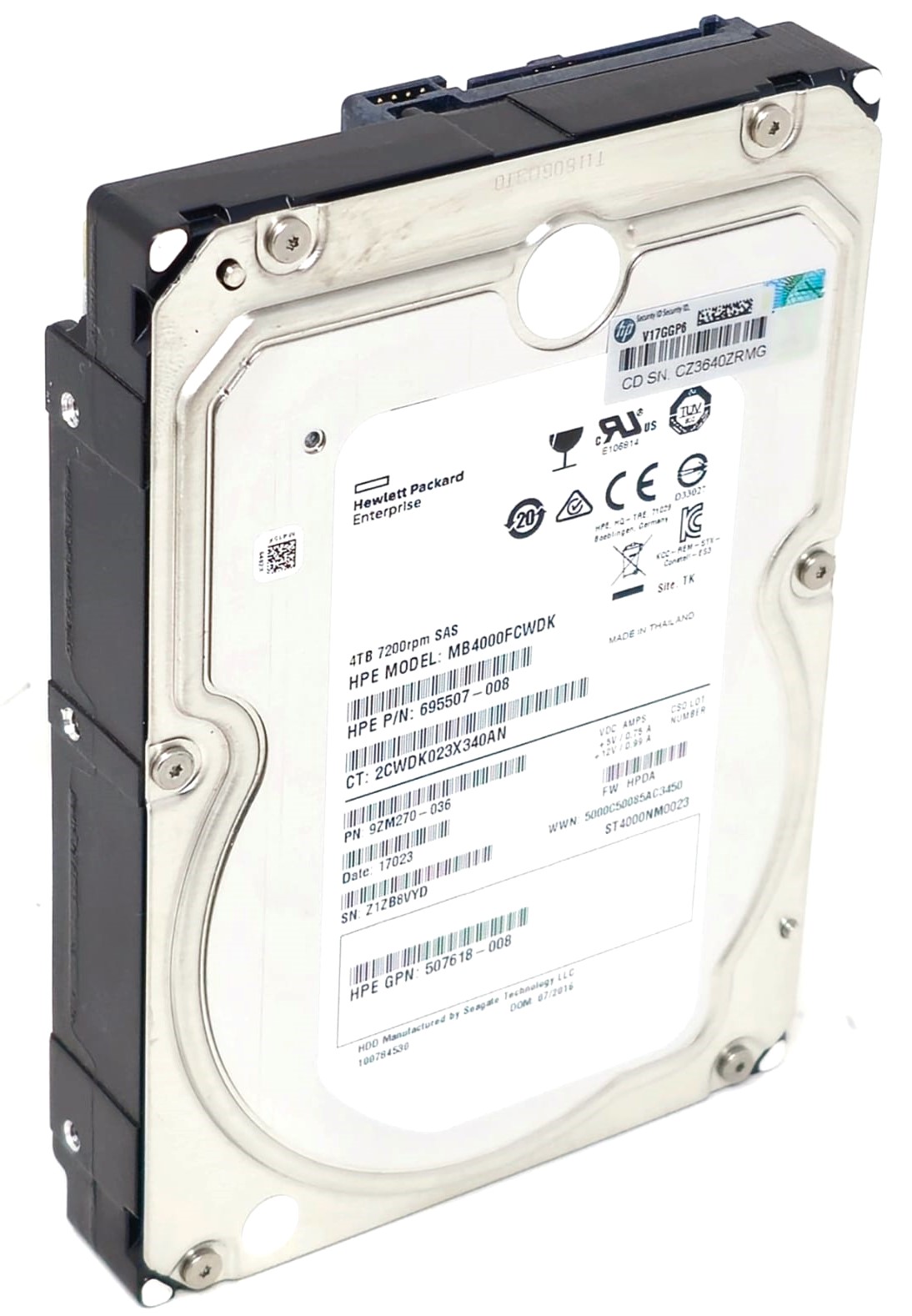 HPE 507618-008 - 4TB 7200RPM 6Gb/s SAS DP LFF 3.5" Hard Drive HPE 507618-008 - 4TB 7200RPM 6Gb/s SAS DP LFF 3.5" Hard Drive