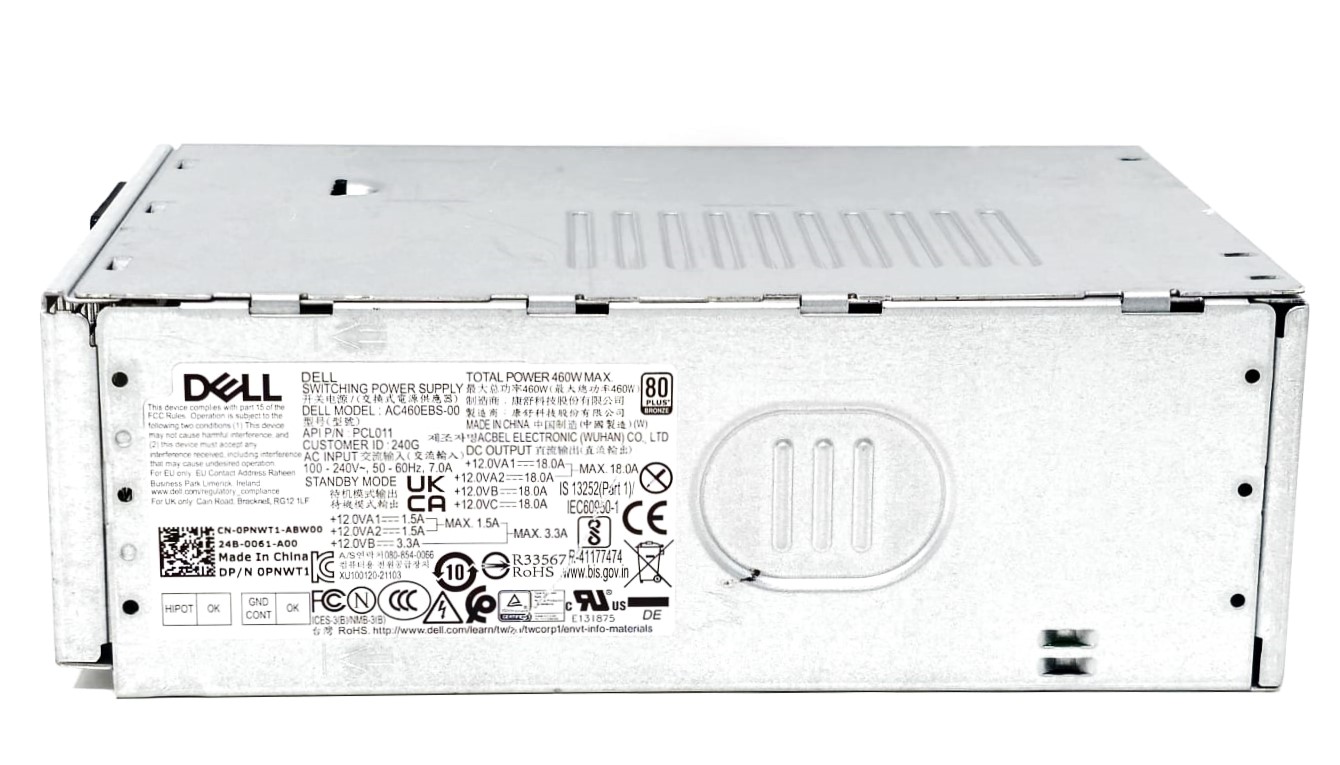 389MC - 460W Power Supply for XPS 8950 Alienware Aurora R13 R14