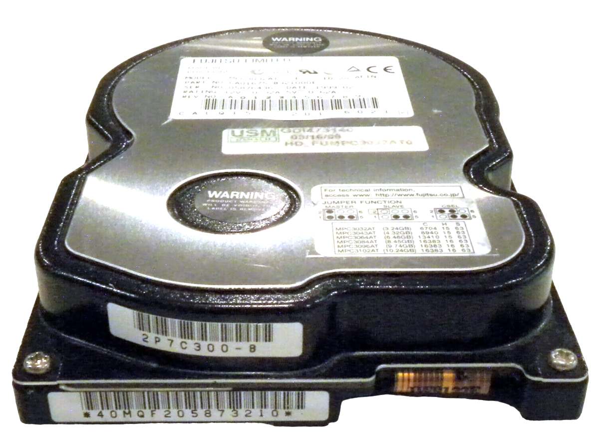 Fujitsu CG01000-418201 - 3.2GB IDE/ATA LFF Internal 3.5" Legacy Hard Drive